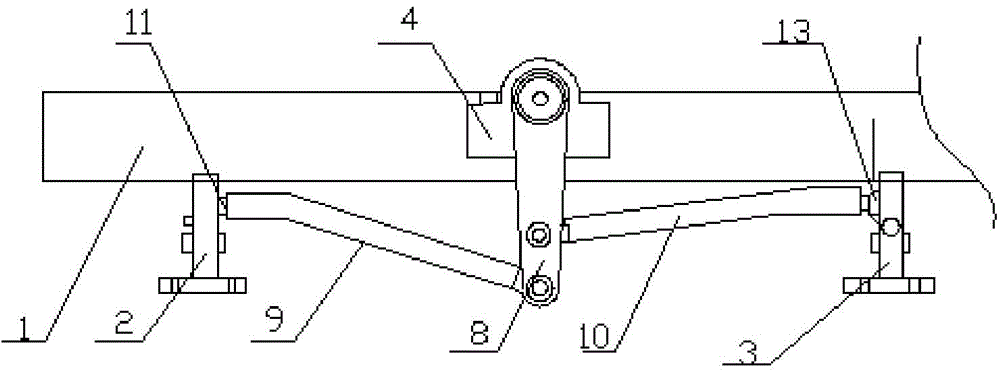 Steering drive axle with two steering knuckle arms
