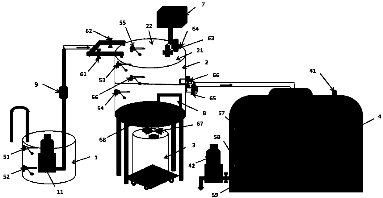 Waste liquid recovery device and waste liquid recovery method thereof