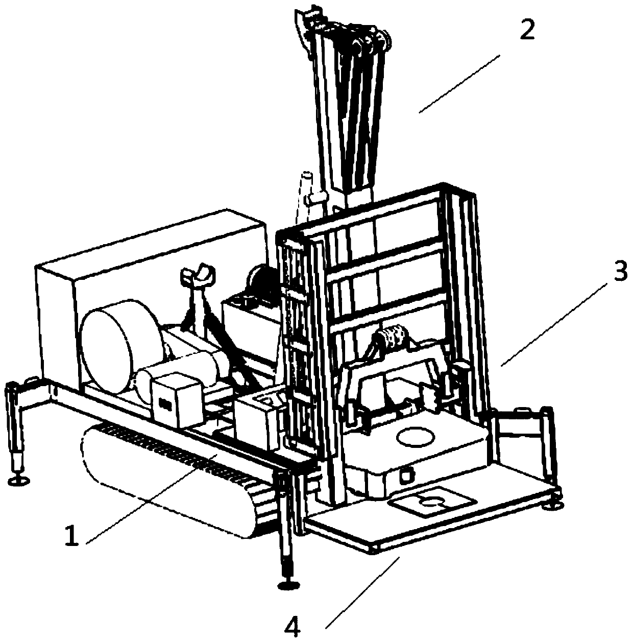 Lifting and drilling integrated machine