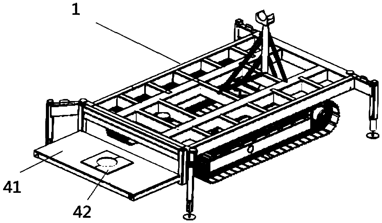 Lifting and drilling integrated machine