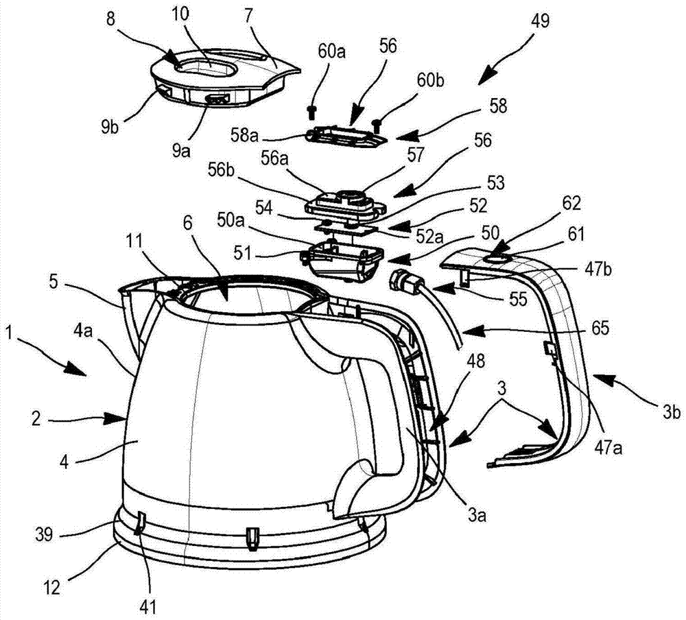 Kettle including sealed housing