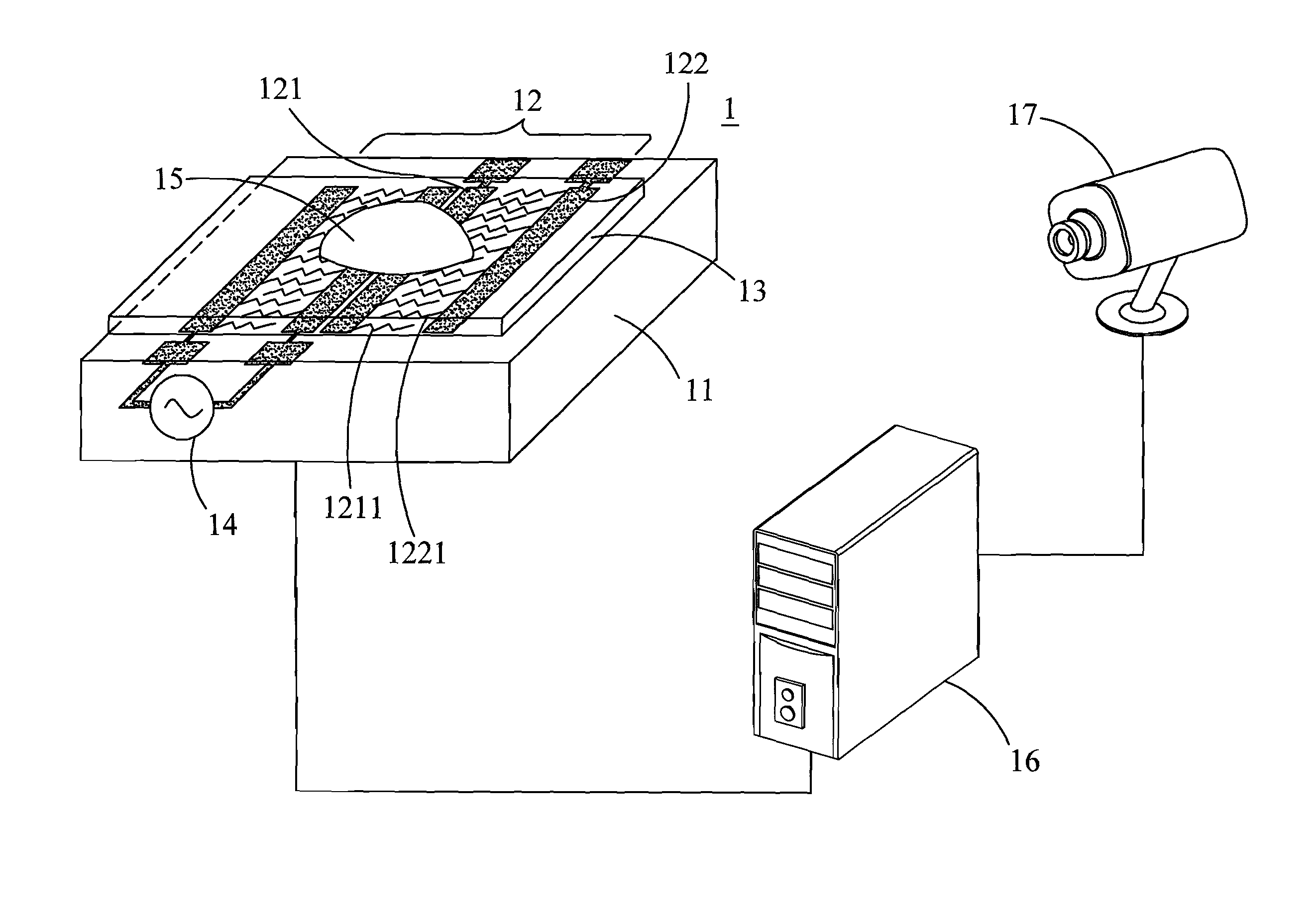 Biological detection device and method utilizing LCPCF film for testing liquid form samples containing triglyceride/HDL disposed thereon