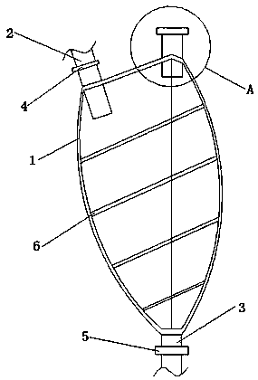 Gas-liquid separation device used for chemical industry