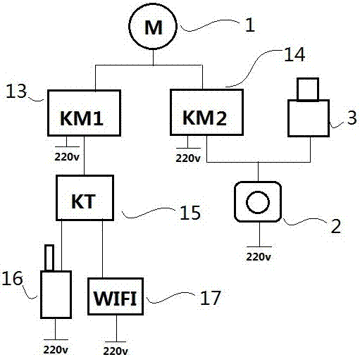 Supercharged hot water circulation control device