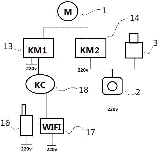 Supercharged hot water circulation control device