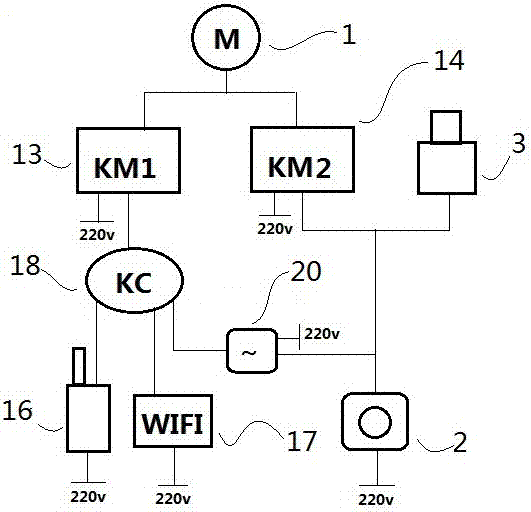 Supercharged hot water circulation control device