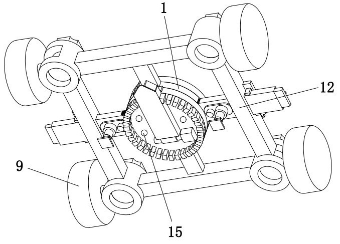 Positioning mechanism of ship inner cabin rust removal robot capable of accurately recognizing rust area