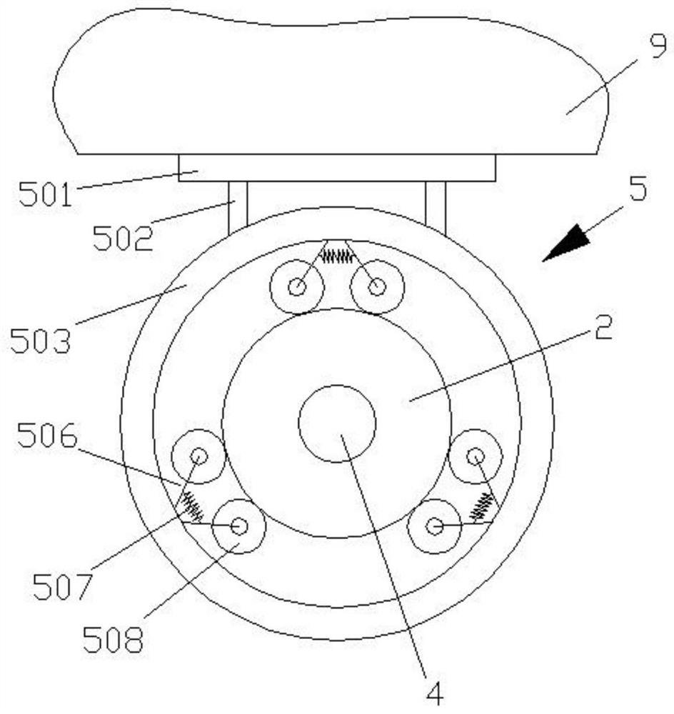 Tail gas treatment device suitable for automobile exhaust pipe