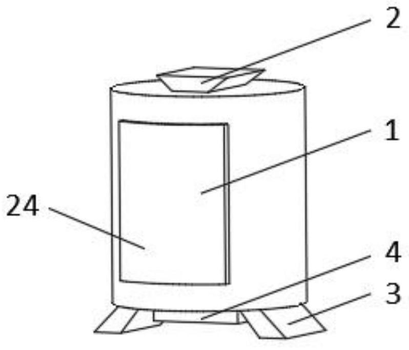 Solid-liquid separation device for kitchen garbage