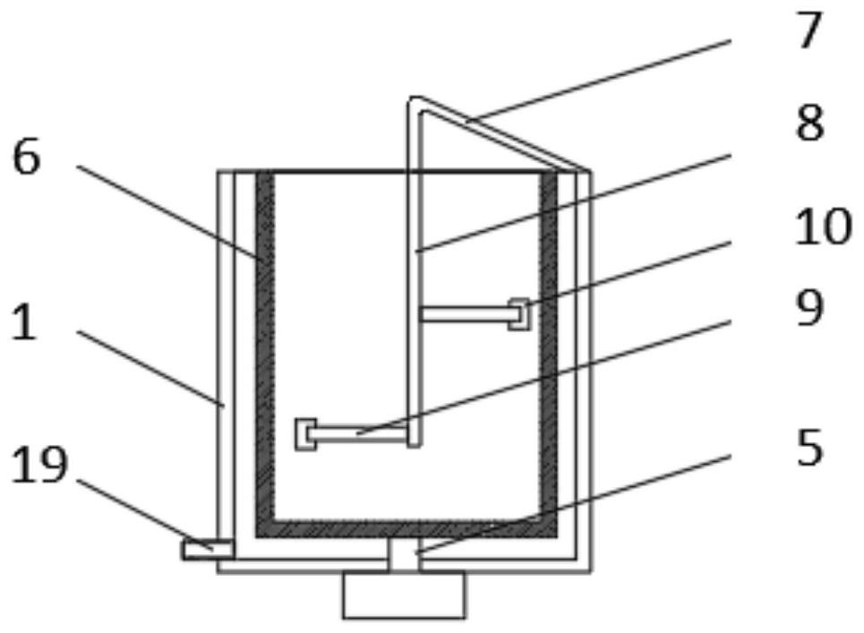 Solid-liquid separation device for kitchen garbage