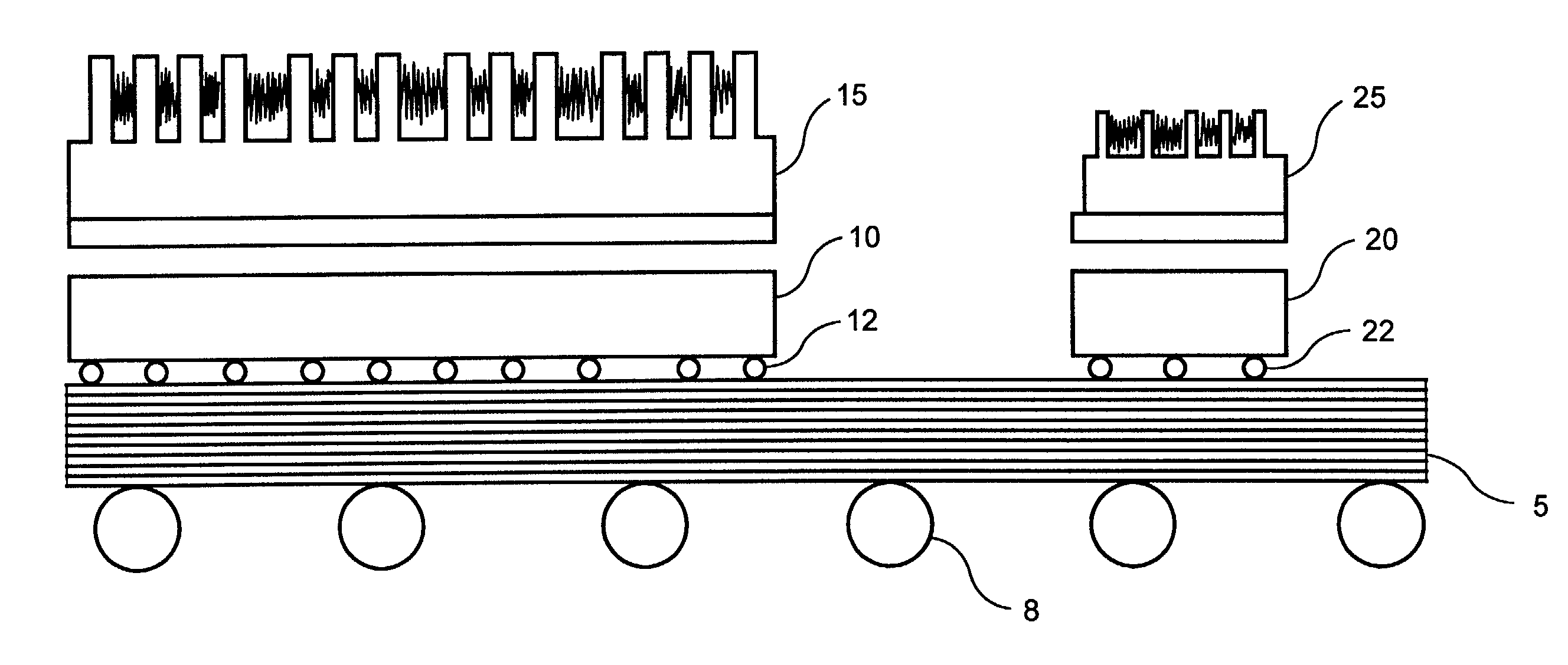 Silicon interposer-based hybrid voltage regulator system for VLSI devices