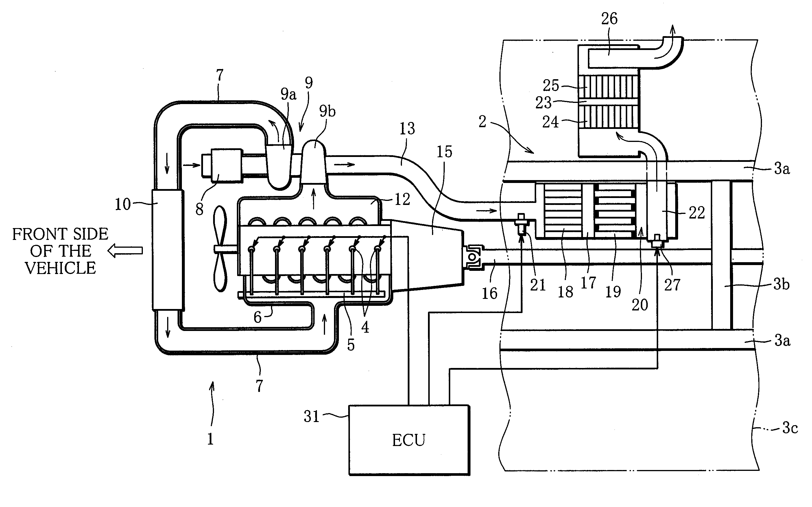 Exhaust purification apparatus for an engine