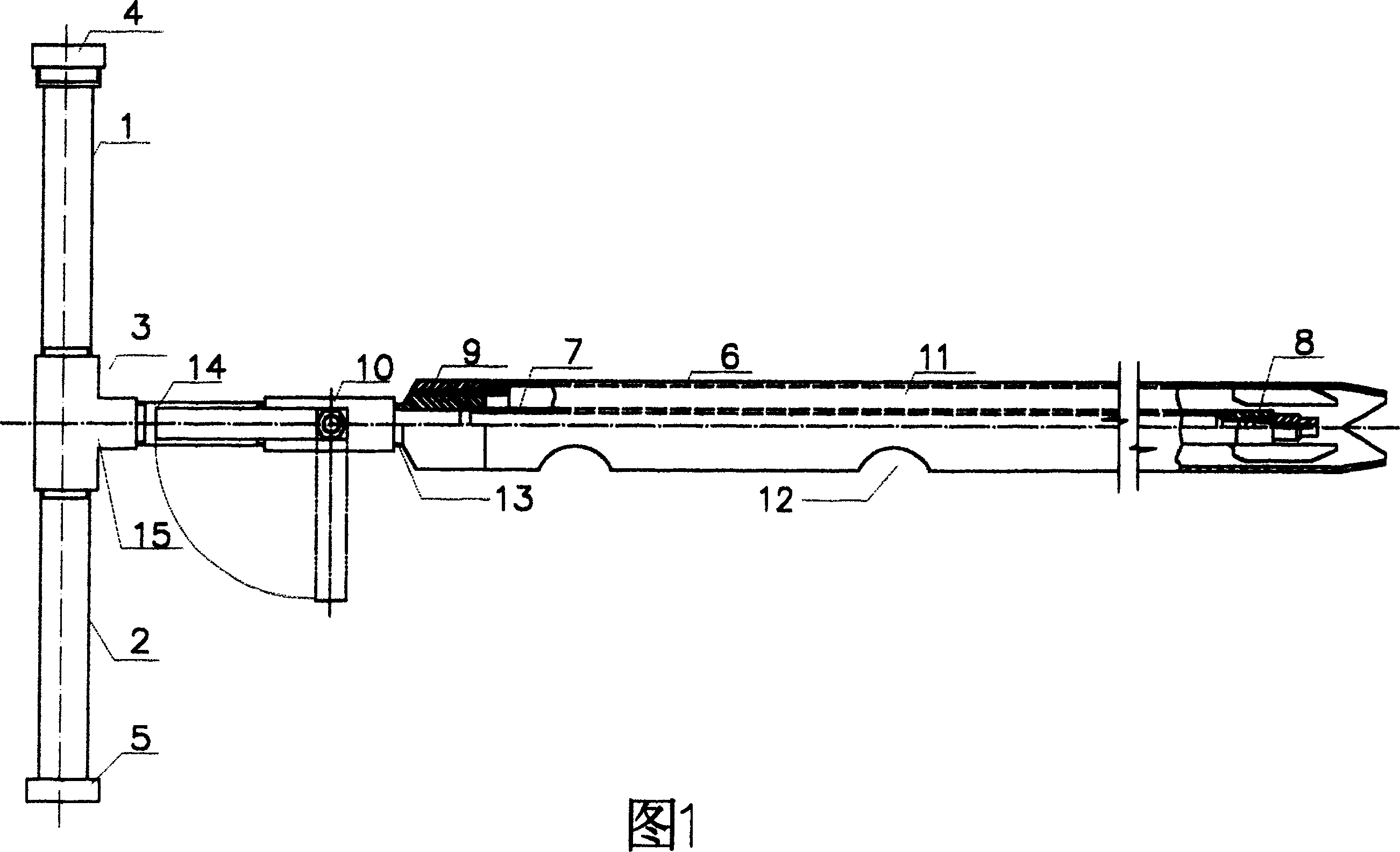 Jet-flow perforating device