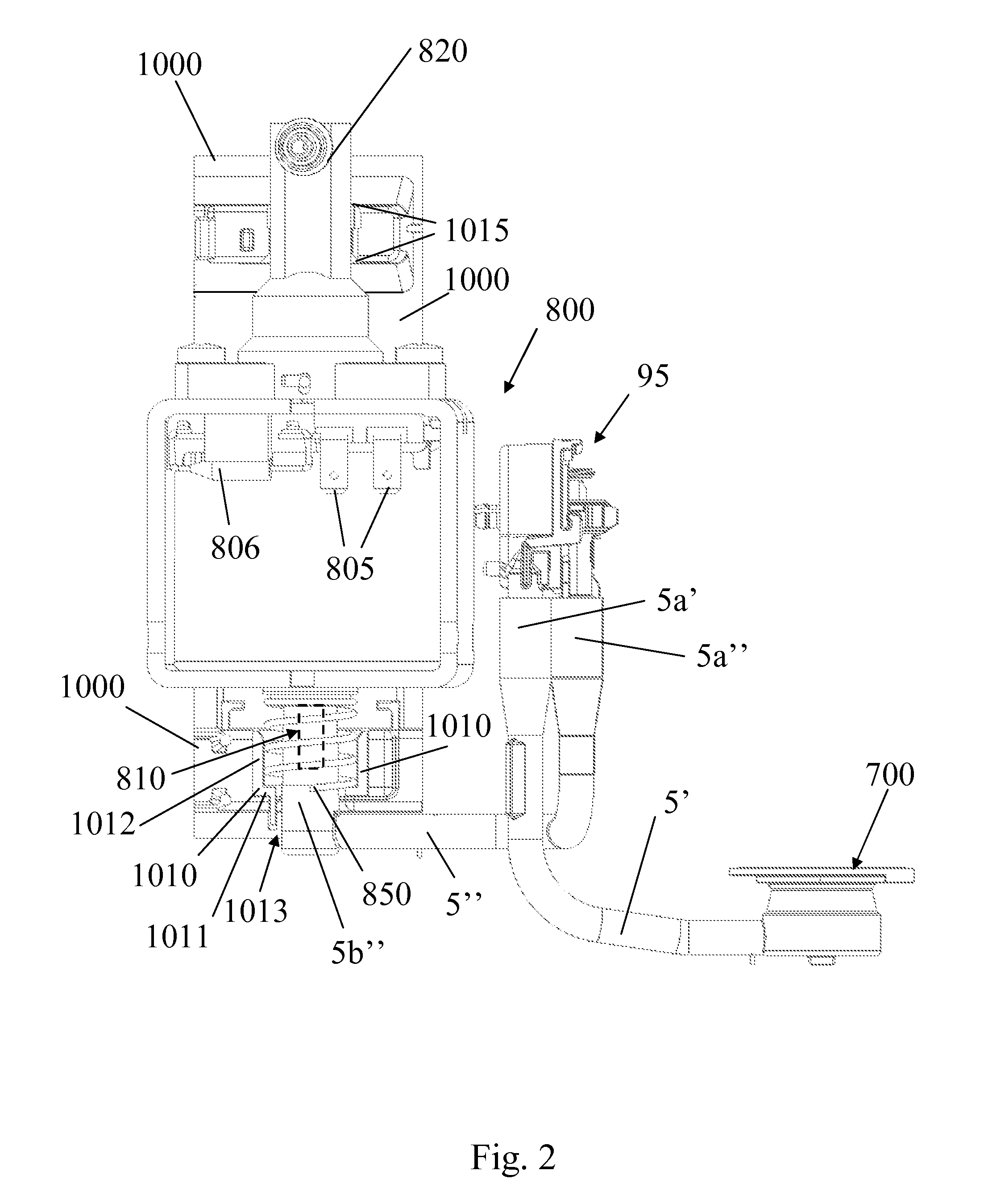 Pump mount in a beverage preparation machine