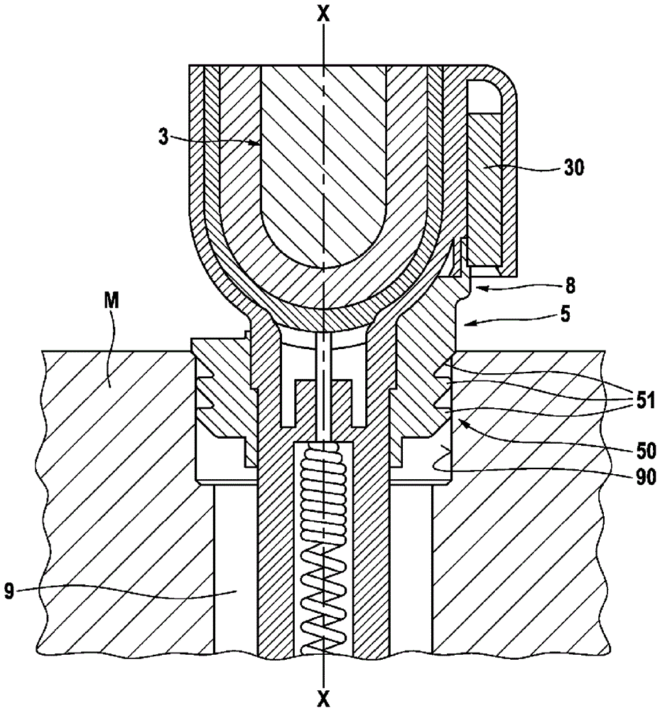 ignition coil with connection