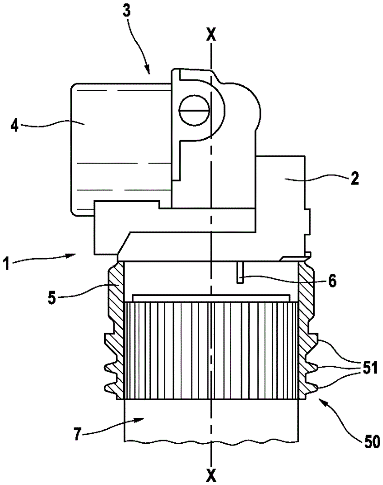 ignition coil with connection