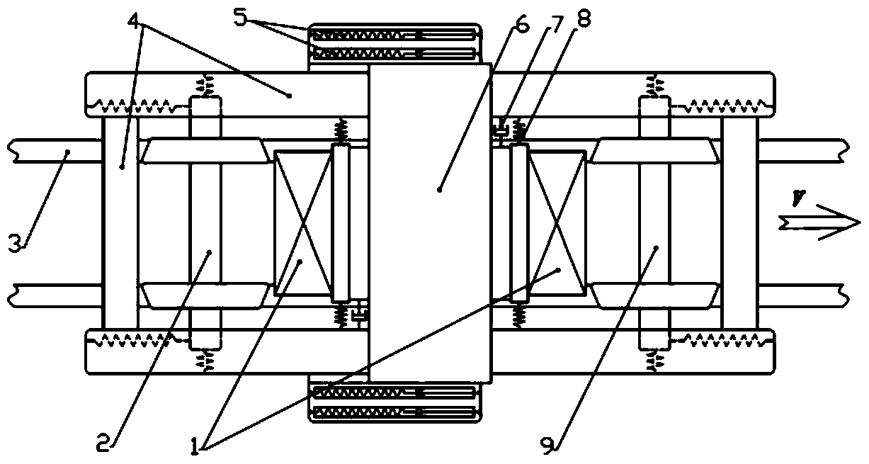 A realization method of an anti-snaking broadband energy-absorbing mechanism and a bogie parameter optimization configuration method