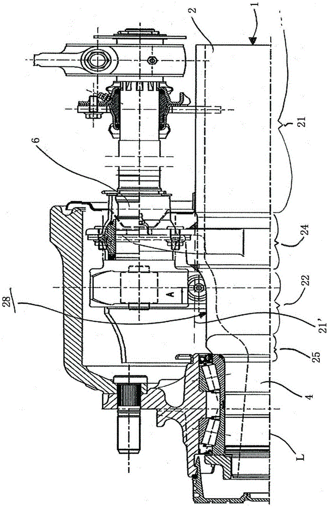 Axle body and chassis unit