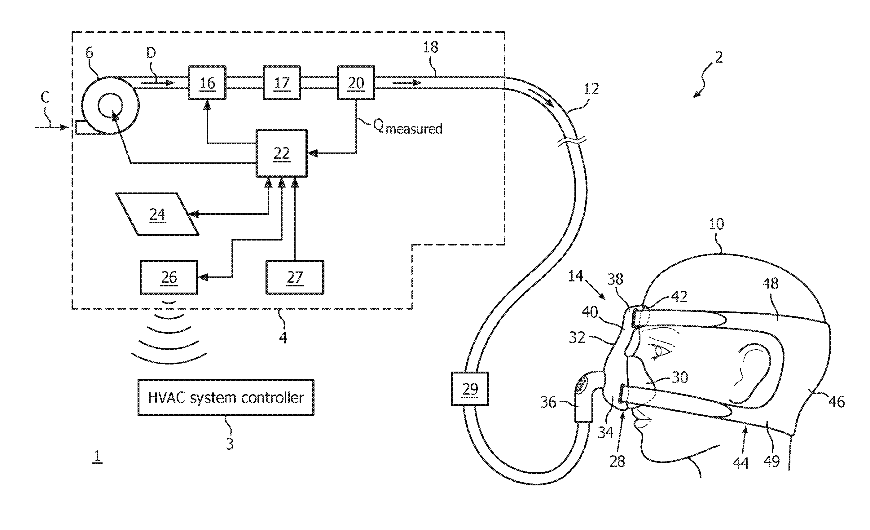 Rainout control in a pressure support system