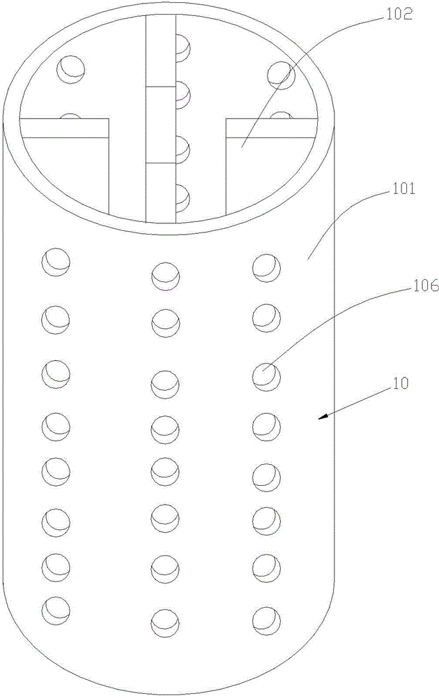 Open type sea area sink cage long line breed method and device