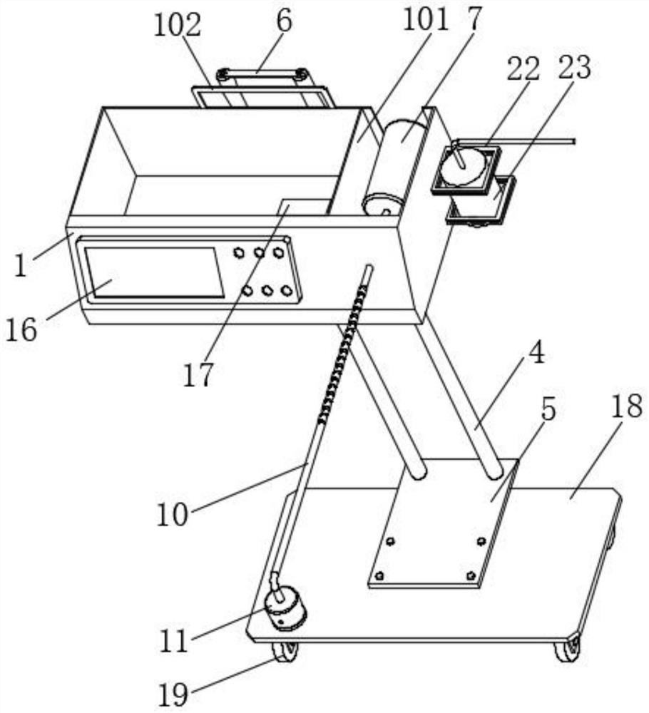 Vibration sputum excretion machine for thoracic surgery treatment