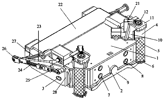 Floor sweeping robot capable of climbing stairs and working method thereof