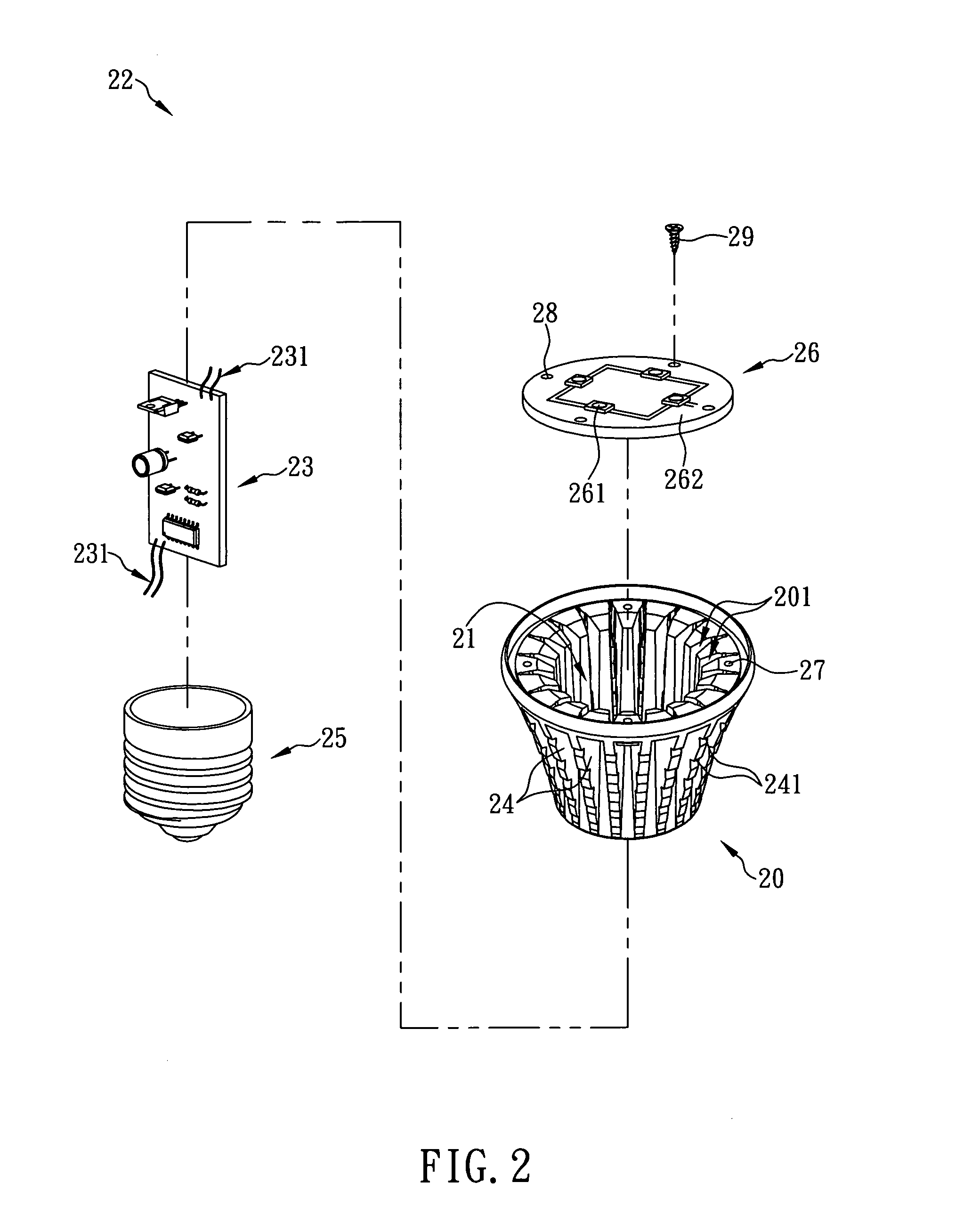 Heat dissipation housing for led lamp