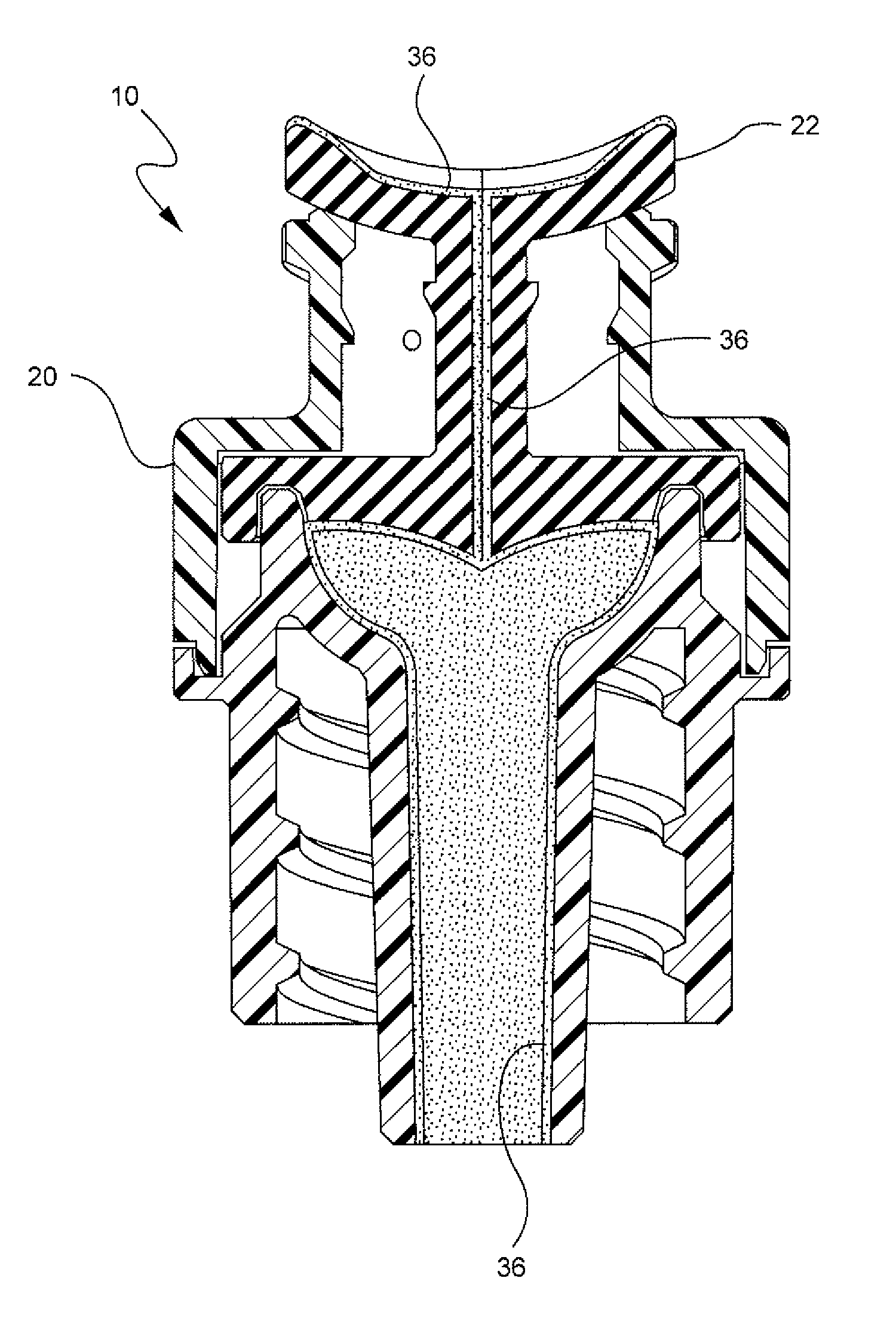 Vascular access device non-adhering surfaces