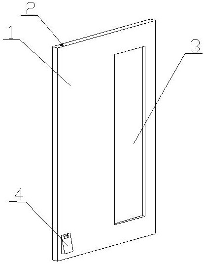 A low-position touch-press type door opener and its matching door lock