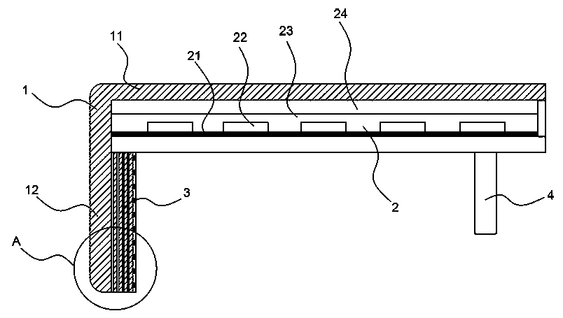 Heatable thermal-insulation table of swimming pool