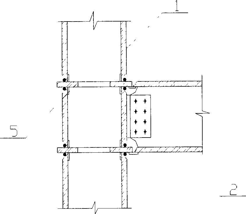 Steel structure dwelling house assembly