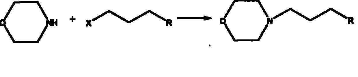 Technique for preparing N-substituted morpholines organic compounds