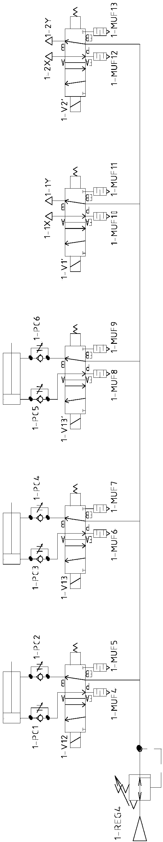 Gas control reversing valve detection device and detection method