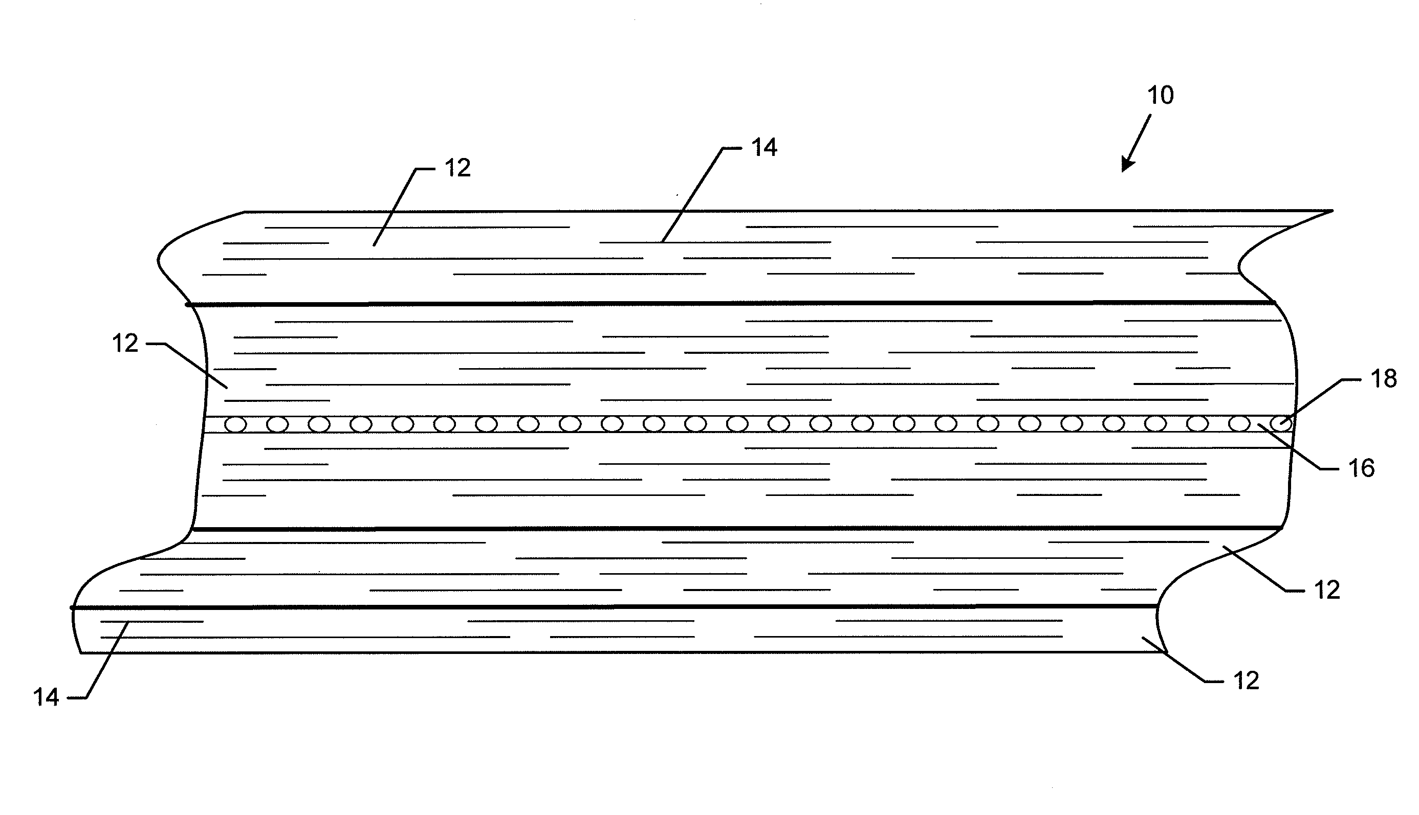 Composite structure having an embedded sensing system