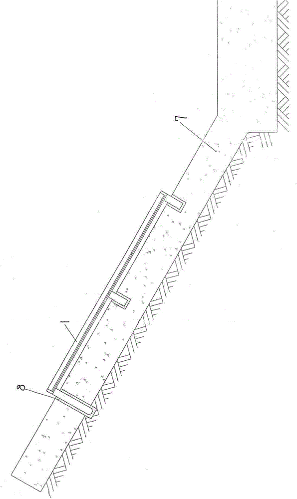 Technical method of ecological transformation of concrete face protection with ecological grass planting