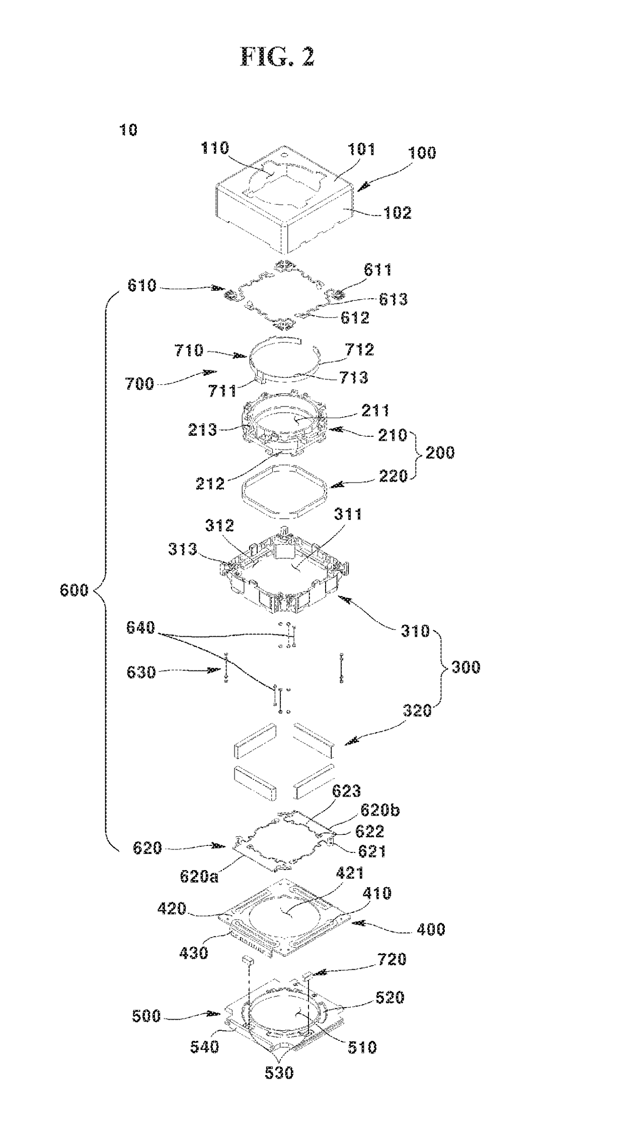 Lens Driving Unit, and a Camera Module and an Optical Appliance Including the Same