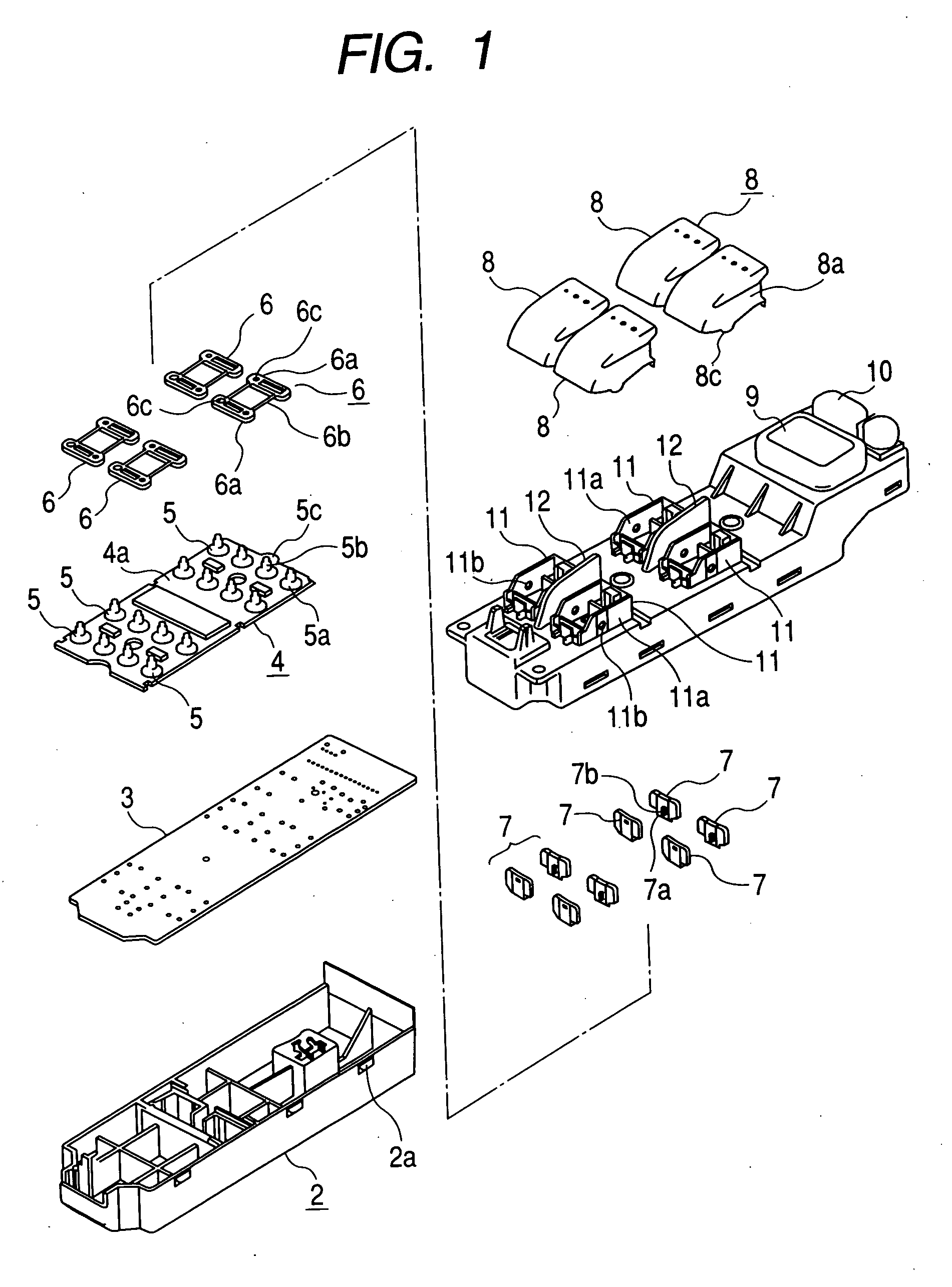 Rocking operation type electric component