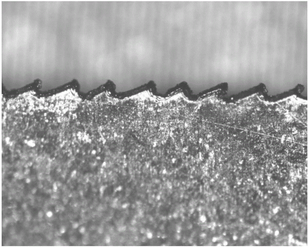 Cutting saw for proximal surface sheet of fixed partial denture and processing method of cutting saw