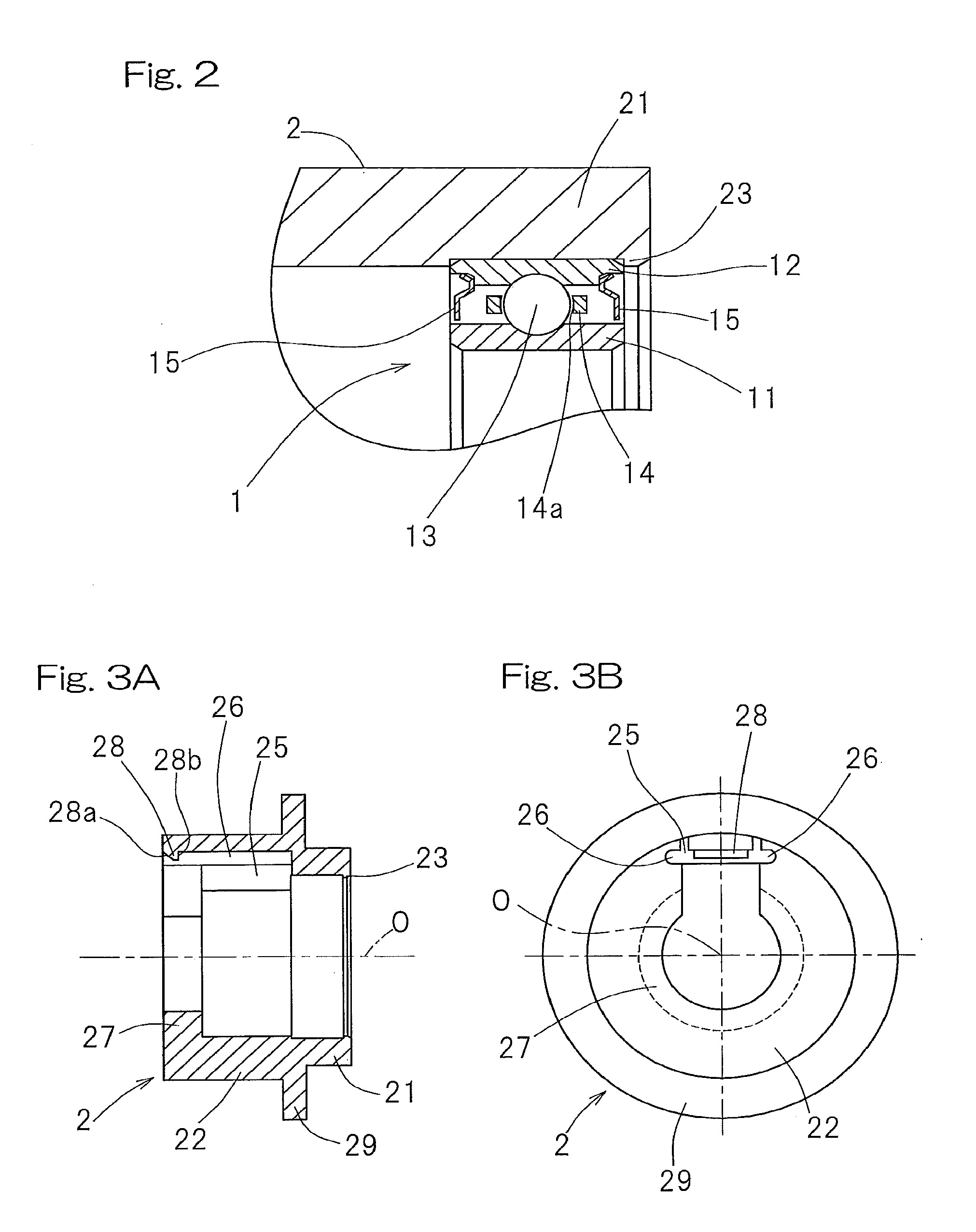 Rolling bearing device with rotation detection function