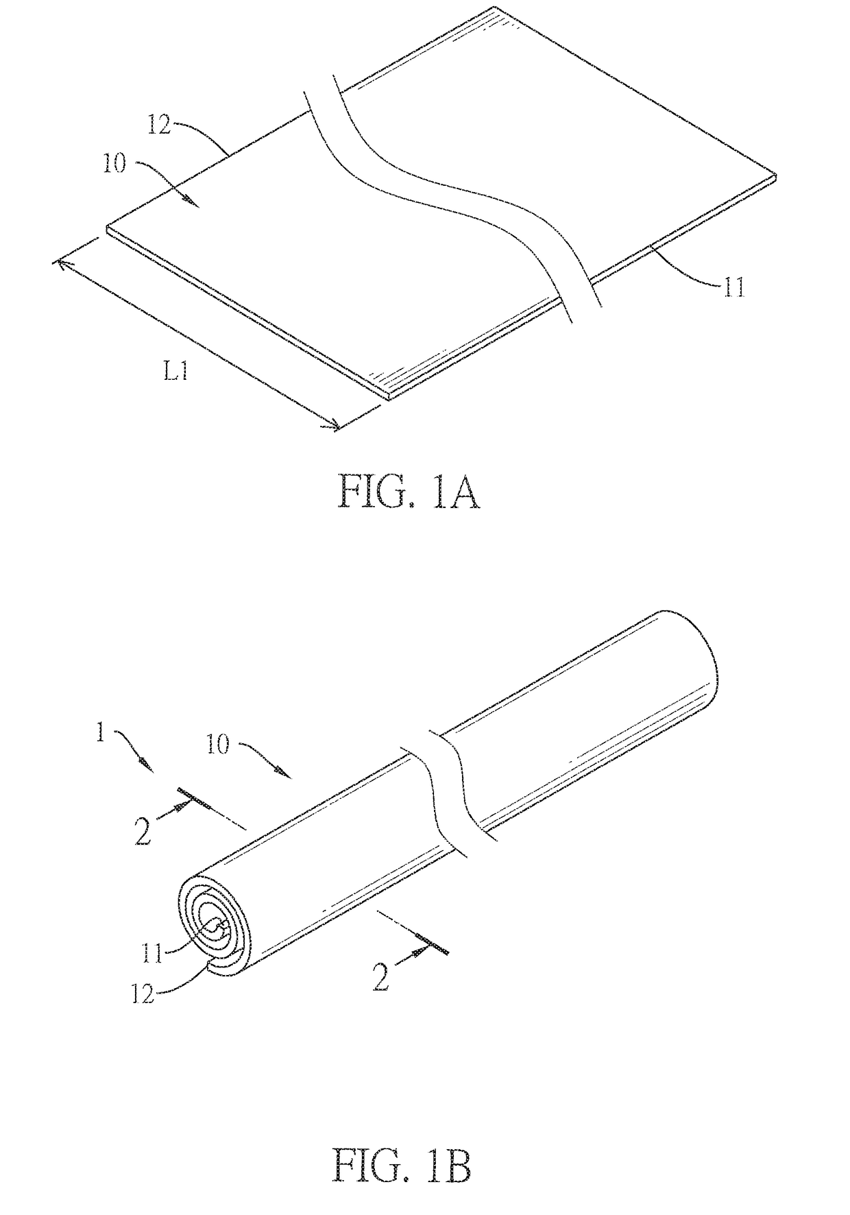 Rolled retraction cord and method for manufacturing the same