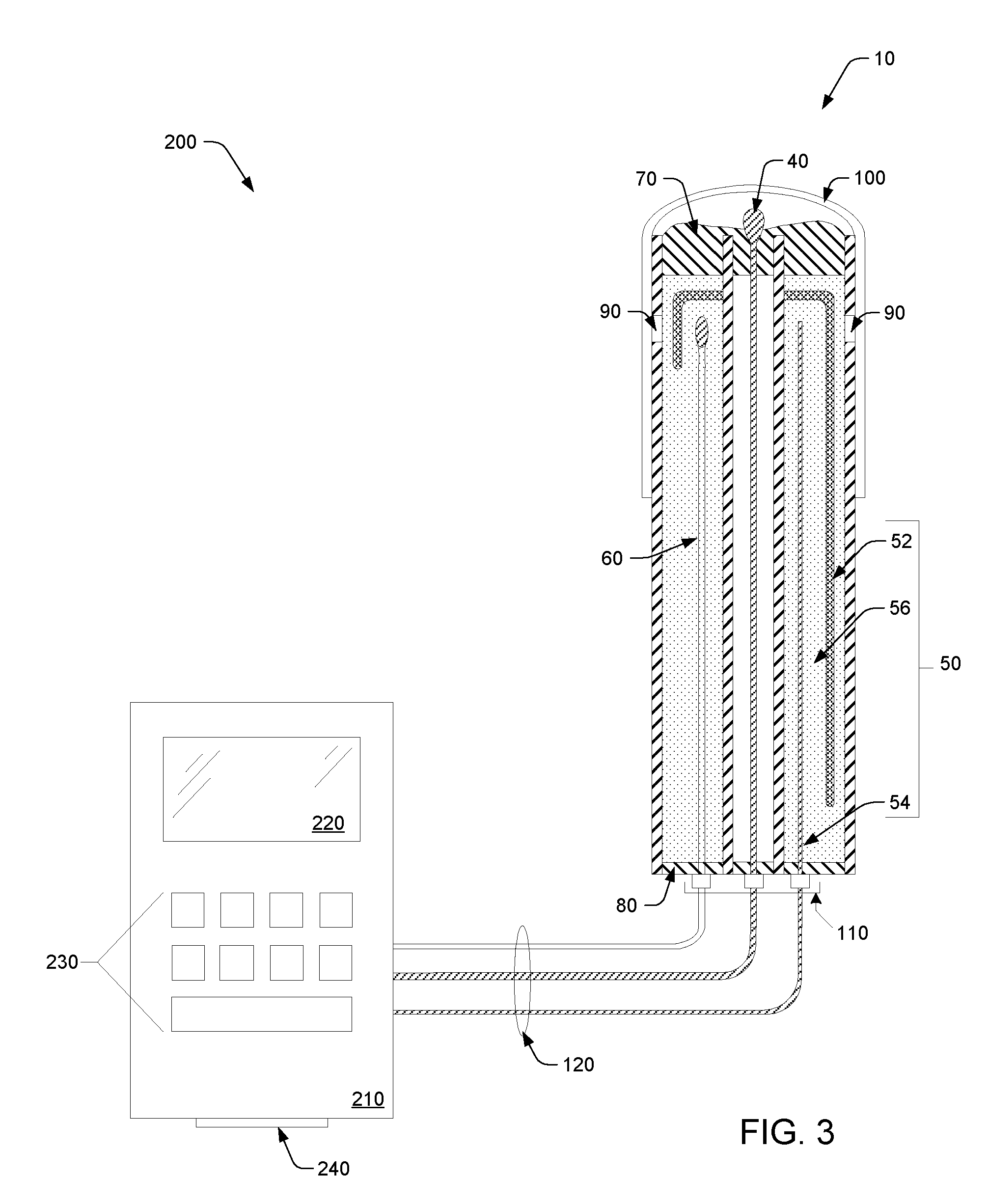 System, method, and probe for monitoring pH levels of a sample medium