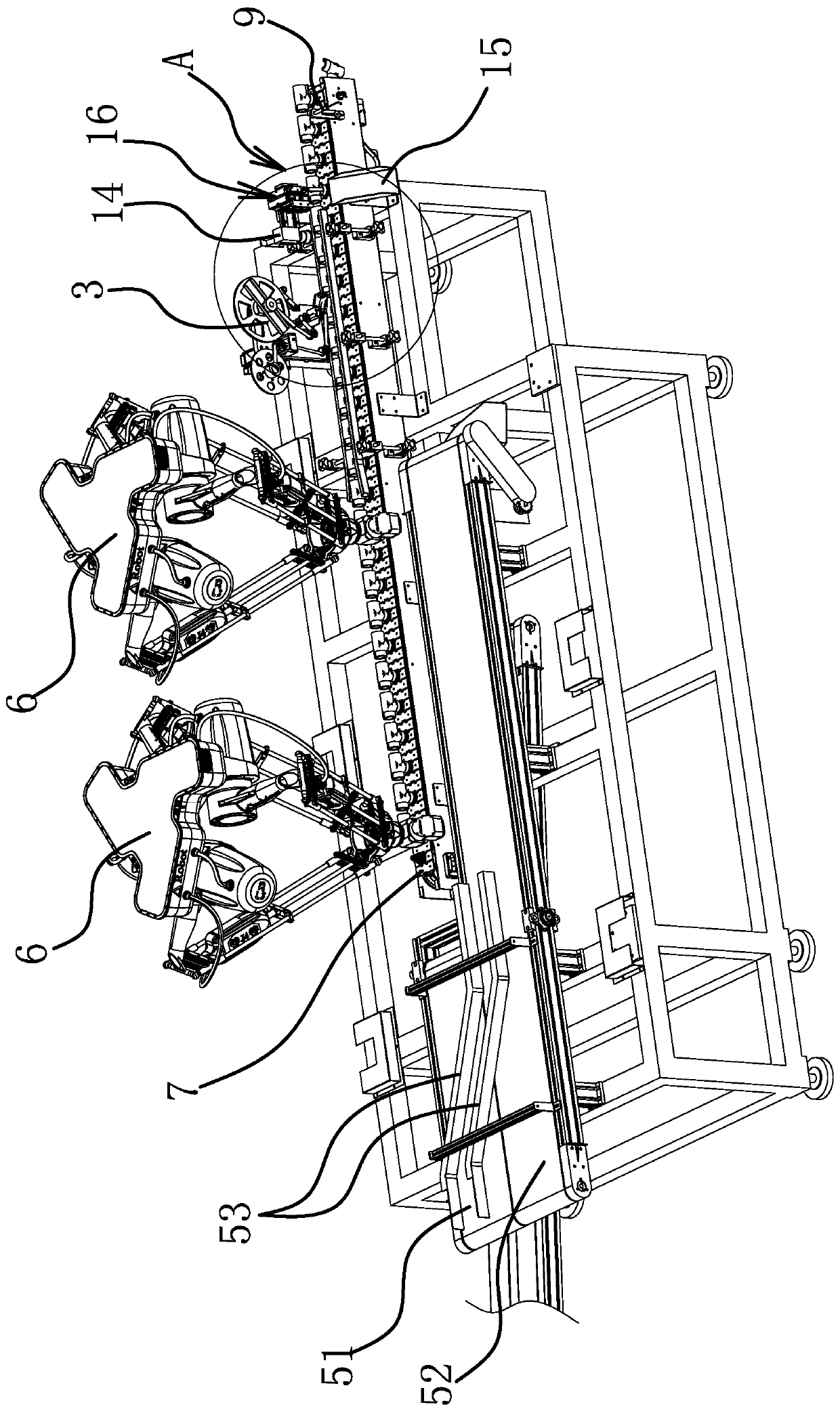 Robot-controlled pipe joint labeling and packaging device