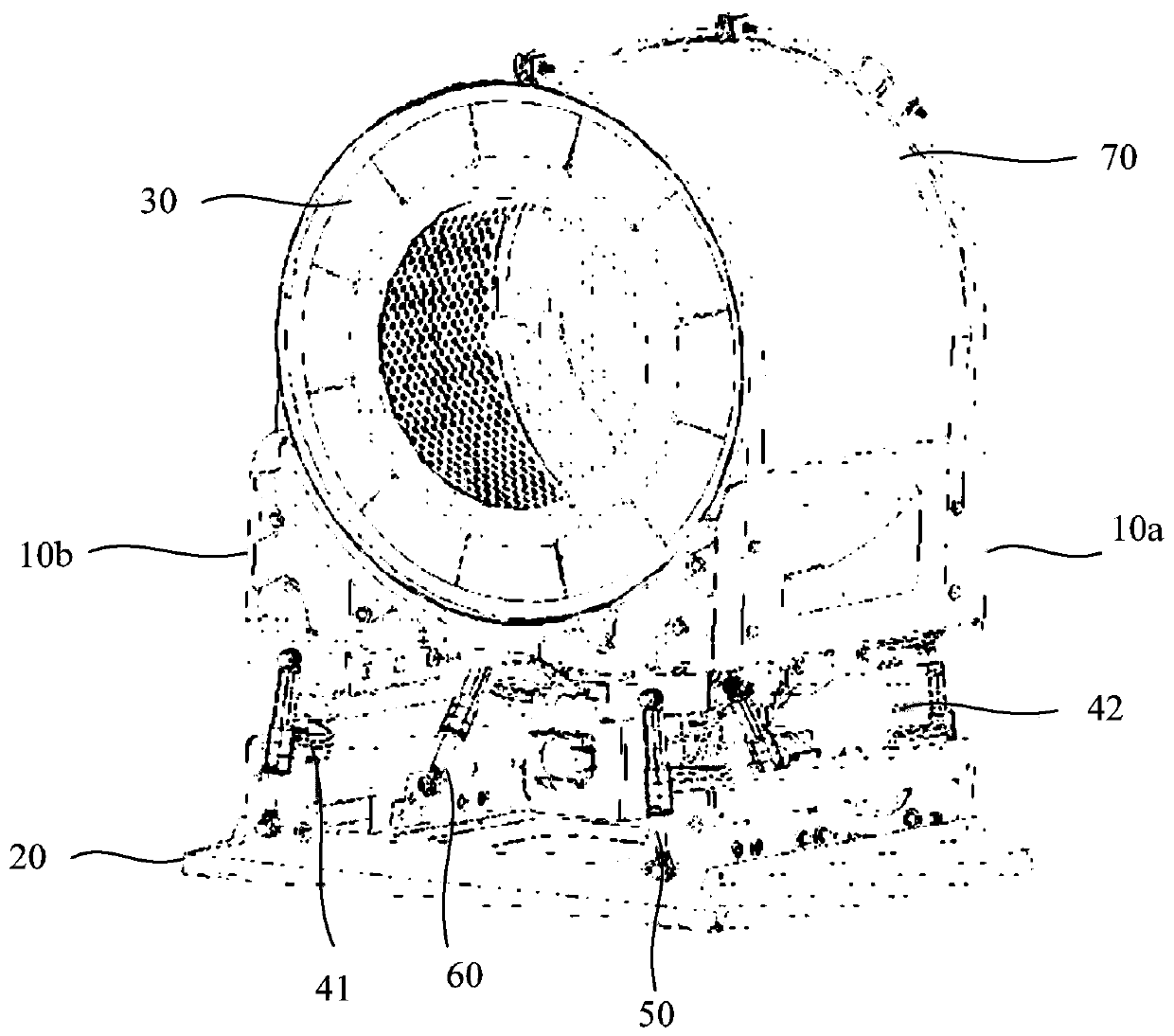 Damping seat and roller washing machine