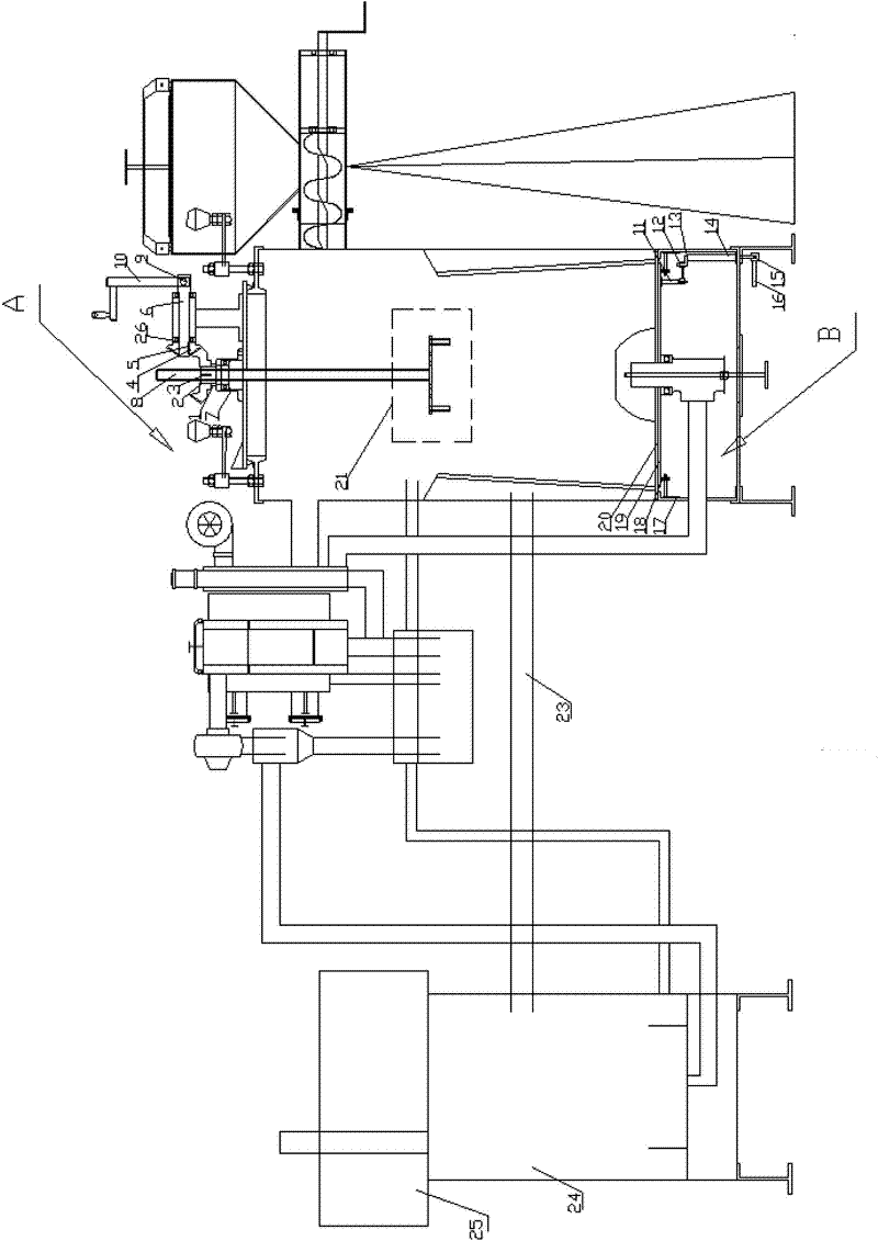 Novel household straw gasification furnace