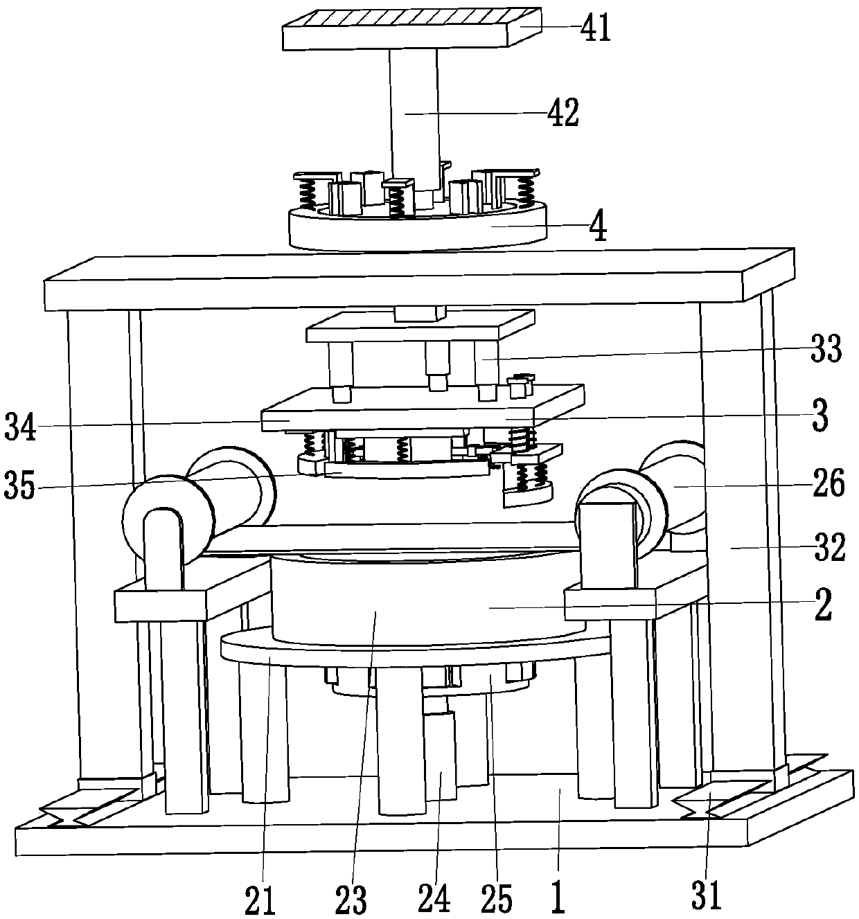 Composite biological piezoelectric ceramic forming device and forming method