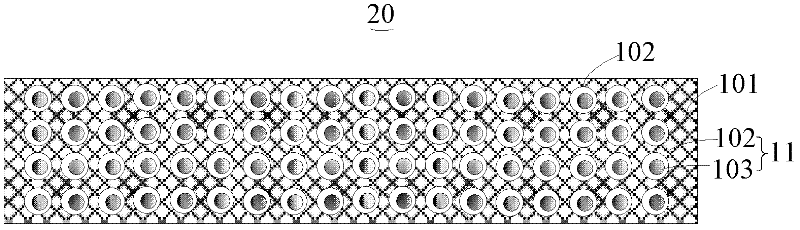 Medium substrate based on composite material and manufacturing method thereof