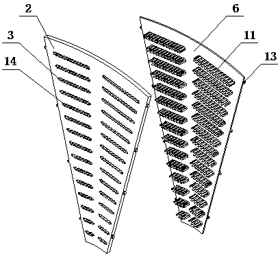 Grate slit structure for ground cement grate plate