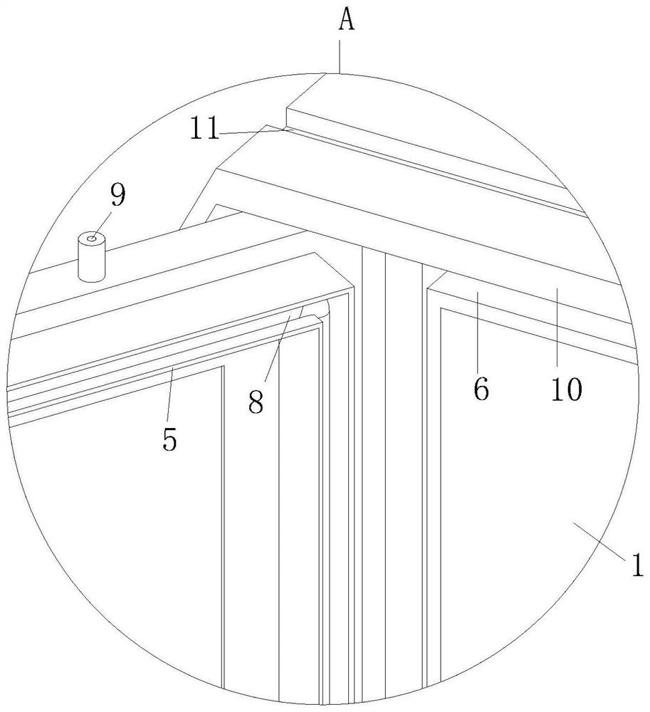 Integrated rainproof box structure of large transformer