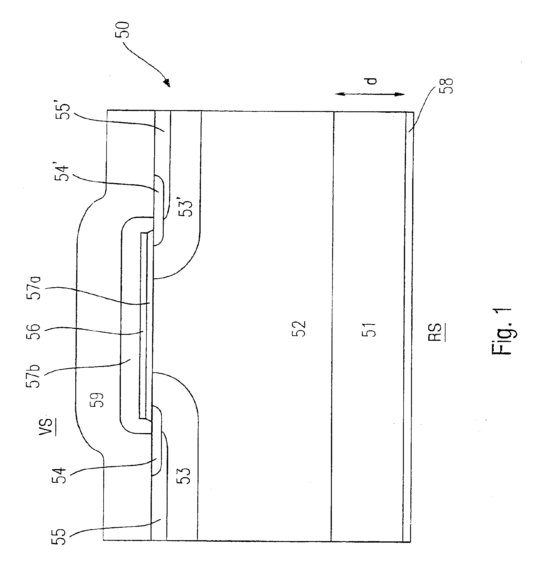 Semiconductor power component and a method of producing same