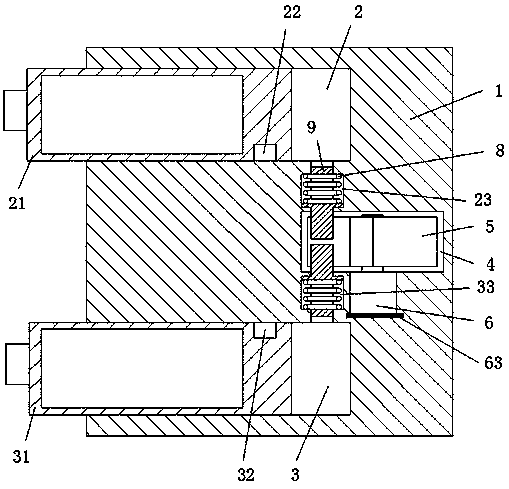 A logistics container locking device